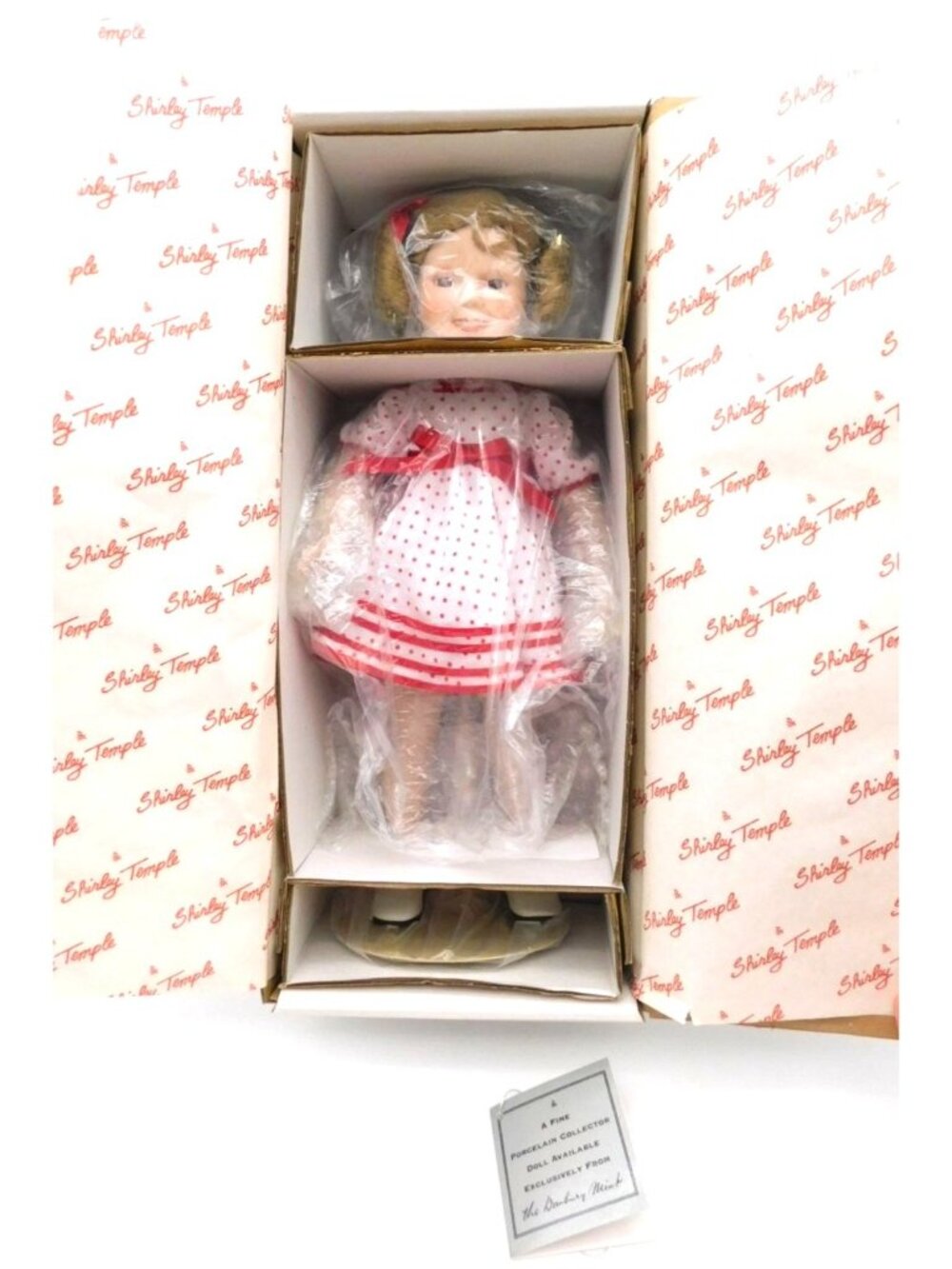 Shirley Temple Stand Up And Cheer Porcelain Collector Doll Danbury Mint With Box